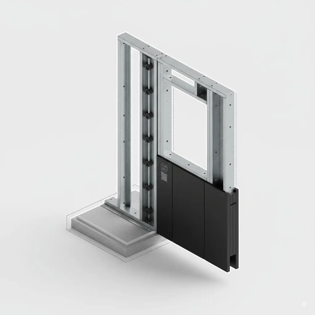 DDC modular panel system in assembly — stage 03